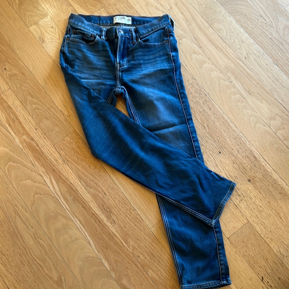 abercrombie kids Dark Blue Slim Jeans